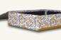 Preview: Archival box "Otti", flowers yellow - blue, handmade box